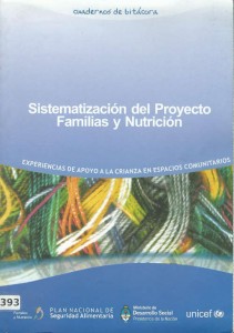 Sistematización del Proyecto Familias y Nutrición