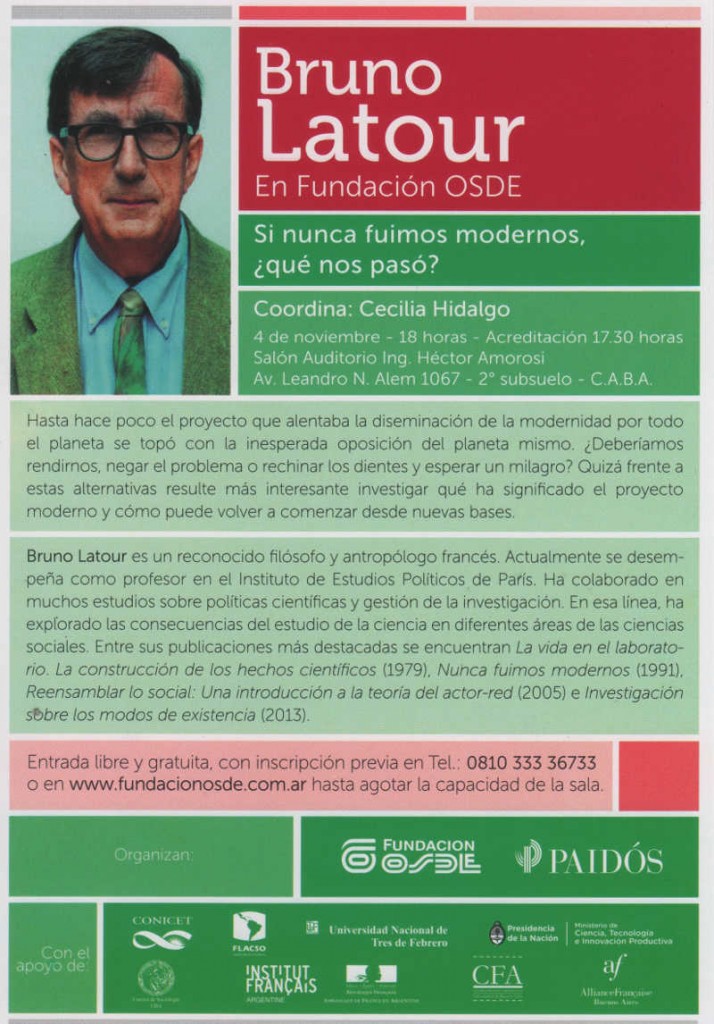 Conferencia de Bruno Latour