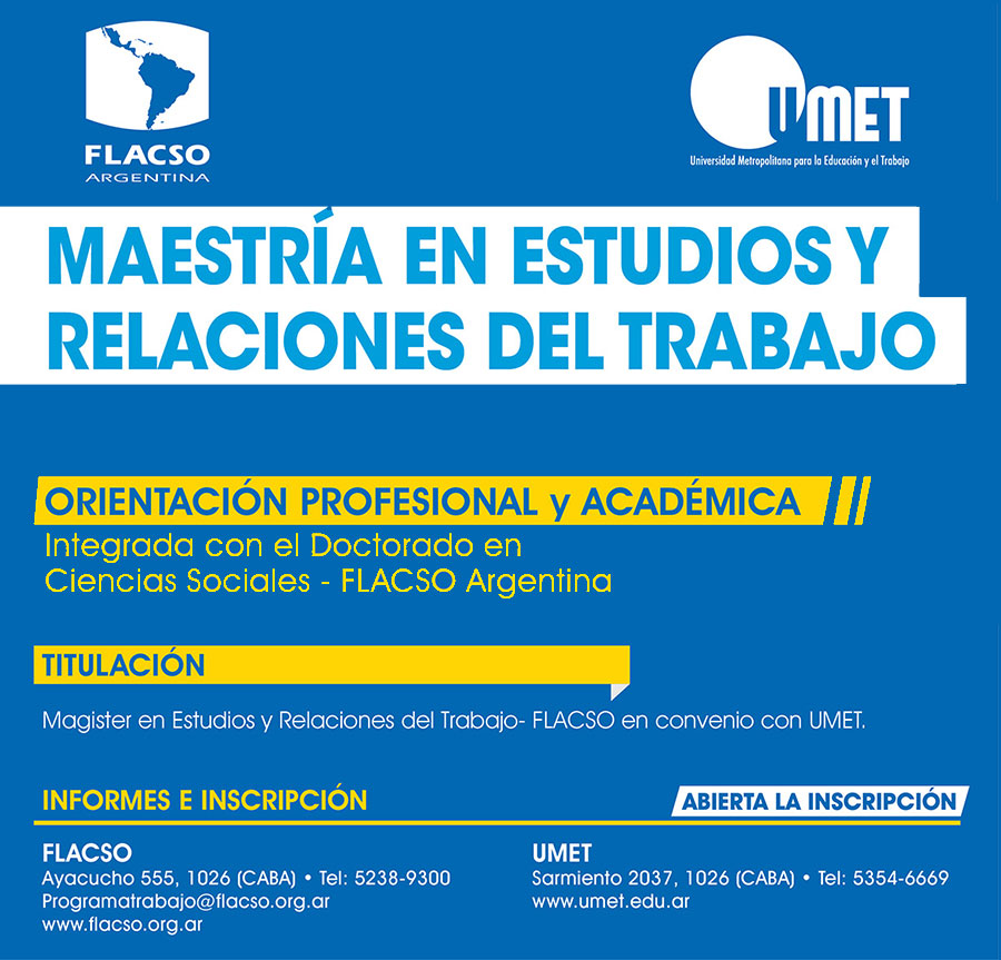 Maestría en Estudios y Relaciones del Trabajo